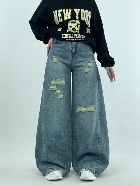 IMG_4404 (Small) شلوار فول بگ (22) کد:2909 - Image 1